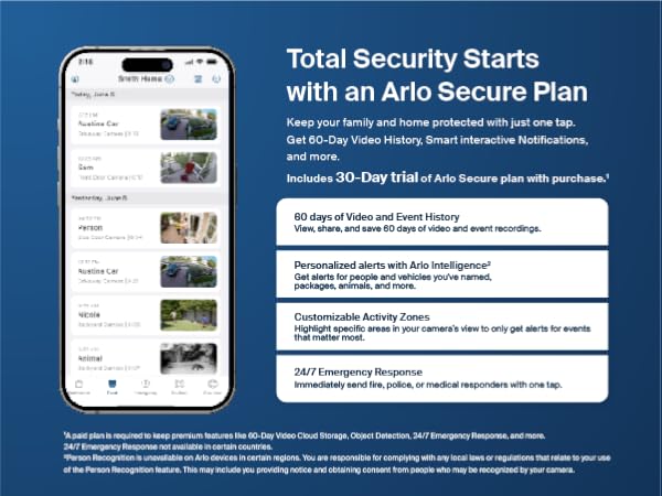 Arlo Secure plan