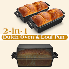 2-in-1 Dutch Oven & Loaf Pan