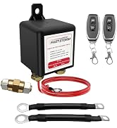 FASTSTORM Side Post Remote Battery Disconnect Switch 12V, 250A Negative Battery Cut Off Switch An...