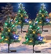 ULAROOM Solar Christmas Tree Lights Decorations- Christmas Outdoor Waterproof Xmas Tree Pathway S...