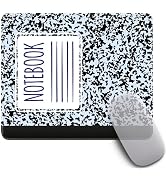 Composition Notebook Mouse Pad 7.9x9.4 Inch, Cute Retro Marble Mousepad for Students and Teachers...