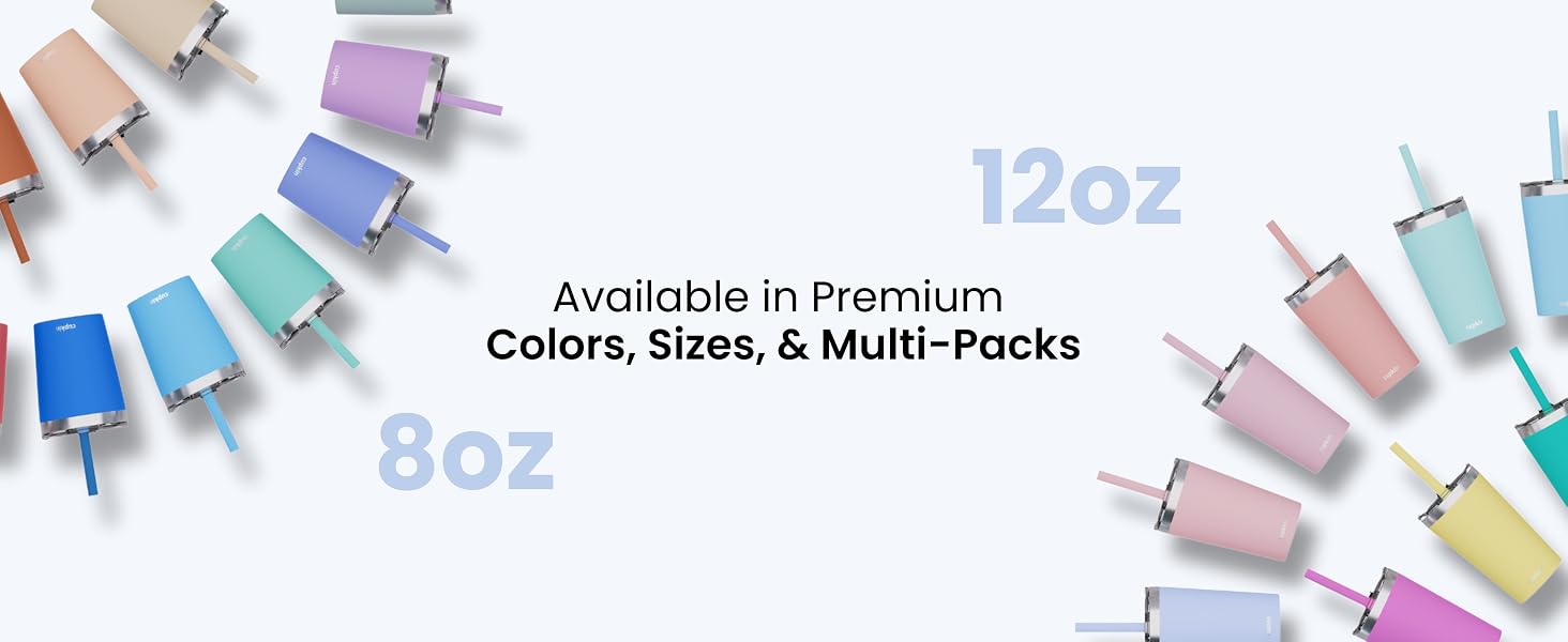 available in premium colors, sizes and multi packs cupkin tumbler for everyday use safe for kids