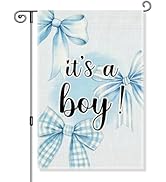 Gkodw It's a Girl boy Garden Flag, Birth Announcement Yard Sign for Outside, Cute Baby Shower Gif...