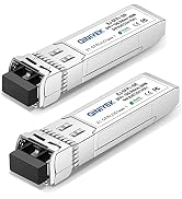2Pack 10GBase-SR SFP+ Transceiver, SFP+ Multi-Mode to LC Module, 850nm MMF,up to 300 m,Compatible...