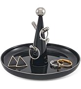 Lolalet Ceramic Ring Dish Holder, Tree-shaped Trinket Tray for Rings Earrings Necklaces Jewelry D...