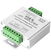 BTF-LIGHTING Single Color CCT RGB RGBW LED Strip 4 Channel Signal Amplifier Controller Work with ...