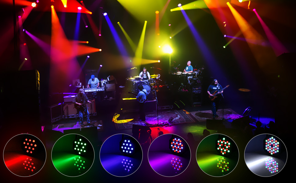 colorful 36 led par lights