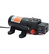 Amarine Made 12v Water Pressure Diaphragm Pump Self Priming Pump 4.3 L/min 1.1 GPM 35 PSI RV Wate...