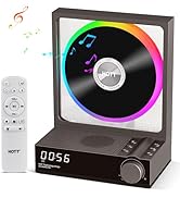 HOTT CD Player Portable with RGB Lights, Bluetooth 5.3 Desktop CD Player with Remote Control, Por...