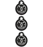 Panthervision Stick On LED Button Lights - (Pack of 3) Battery Powered Lights with Adhesive, Black