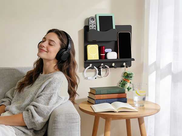 BEDSIDE SHELF ORGANIZER