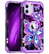 Hekodonk for iPhone 11 Case,Glow in The Dark Three Layer Heavy Duty Shockproof Protection Hard Pl...