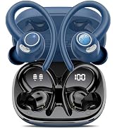 Wireless Earbuds Bluetooth 5.3 Headphones Sport, 2024 Wireless Earphones with Earhooks, HiFi Ster...