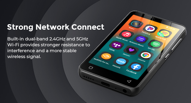 mp3 player with bluetooth and wifi