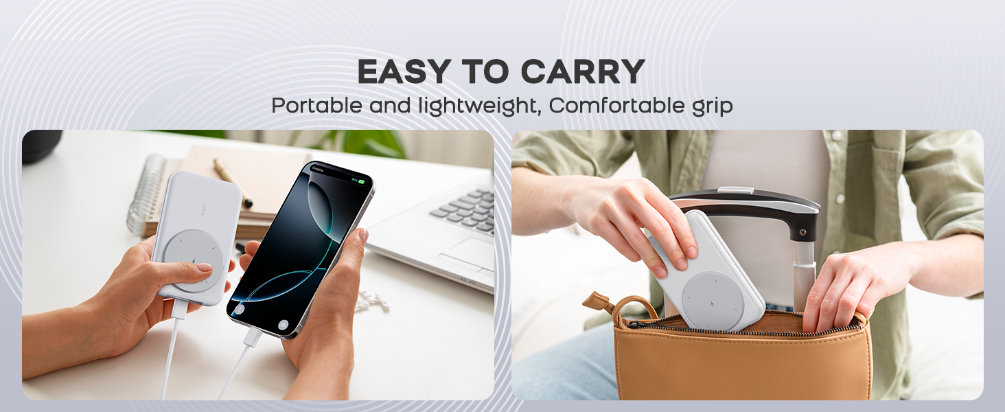 RORRY Portable Charger, 3-in-1 Charging Station