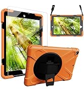 ZenRich New iPad 10.2 Case, iPad 9th/8th7th Generation Case with Screen Protector Rotatable Kicks...