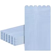 36 Pcs Blue Dinner Napkins; 2-ply Light Blue Paper Napkins with Scalloped Trim; Bathroom Napkins ...