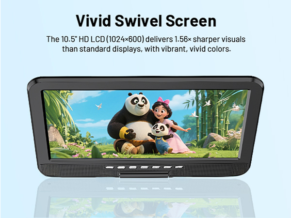 features a vibrant 1024×600 resolution display (60% sharper than standard 800×480 screens)