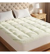 OLIXIS Twin Bamboo Viscose Mattress Topper, Cooling Breathable Bed Pad | OEKO-TEX Certified,Bambo...