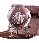 HDCRYSTALGIFTS Crystal 3D Constellation Ball Crystal Paperweight Full Sphere Glass Fengshui with ...