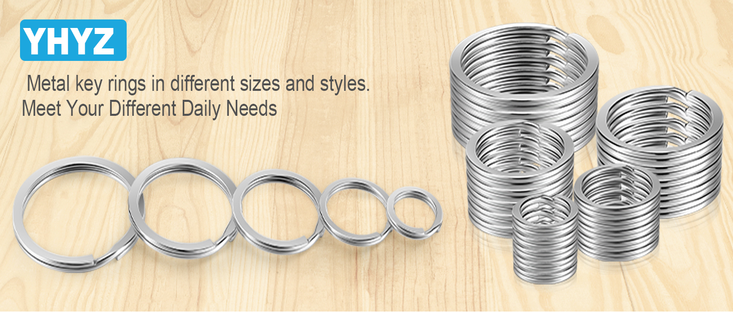 Key Rings in Different Sizes and Styles