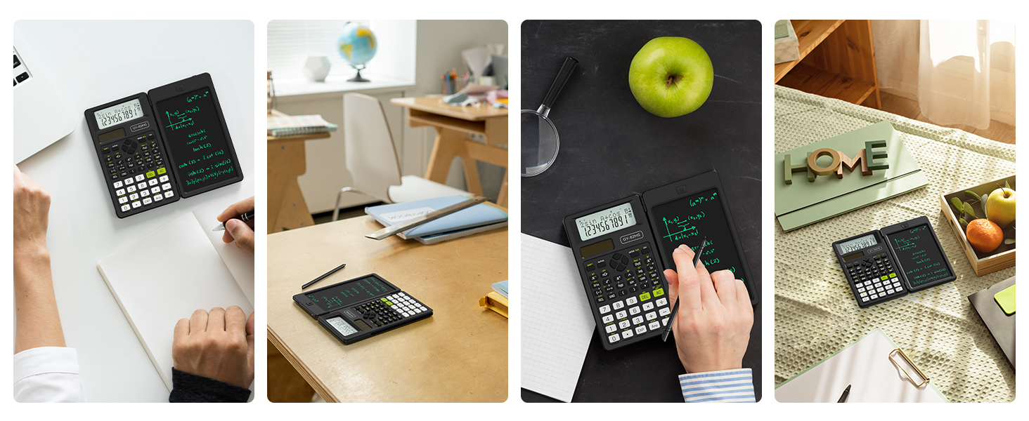 Middle and High School Supplies for Student, 82 MS Science Calculator with Writing Tablet