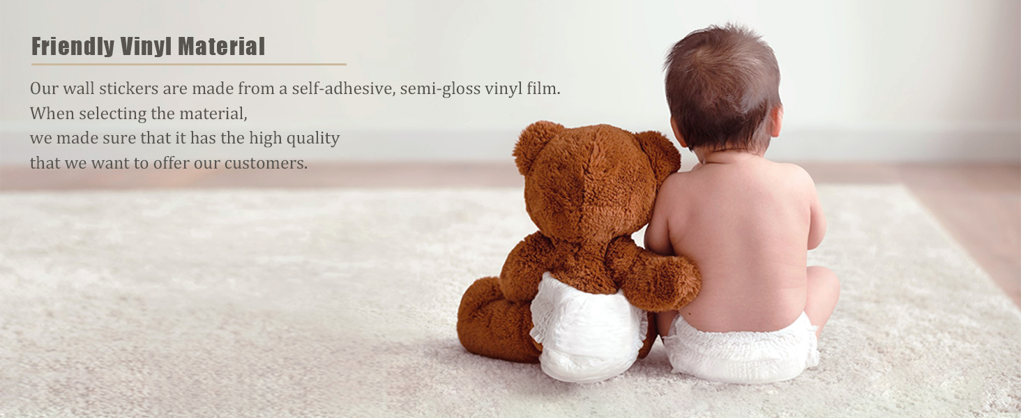 Vinyl material, safe and non-toxic, bright colors.