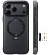 TORRAS Ostand Q3 Rugged for Phone 18 Pro Max Case, Black | 16FT Mil-Grade Drop Tested, Durable Os...