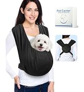Dog Sling Carrier for Small Dogs, Front Pet Sling Carrier Chest, Adjustable Reducing Back Stress ...