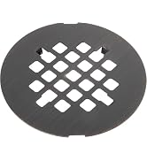 Shower Drain Cover Replacement, Welsan Stainless Steel 4-1/4" OD Round Snap-in Shower Strainer Gr...