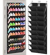 UVIAHOMI 20-30 Pairs Over the Door Shoe Organizer, Clear Pockets Hanging Shoe Storage for Closet,...