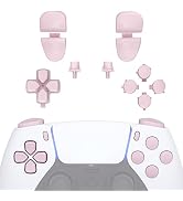 eXtremeRate Replacement D-pad R1 L1 R2 L2 Triggers Share Options Face Buttons, Cherry Blossoms Pi...
