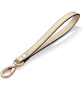Hamdecro Wristlet Strap, Genuine Leather Wrist Lanyard Hand Strap Replacement for Wallet Purse Cl...
