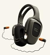 Elgin Fury Dual-Defense Safety Headphones with LED Work Light, 3 Wearable Modes (Headphones, Earb...