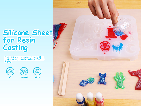 clear silicone mat makeup desk microwave countertop protector play mat food-grade non-slip
