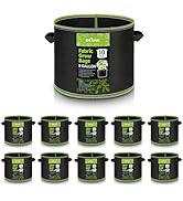 BN-LINK 10-Pack 5 Gallon Grow Bags Heavy Duty 300G