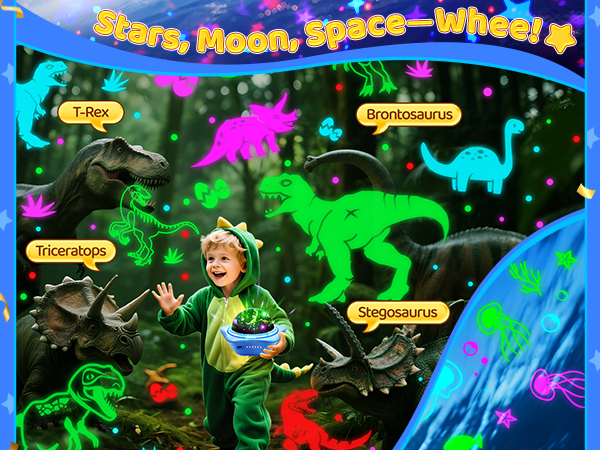 sensory toys glow in the dark stars lights for bedroom night light for kids night light projector