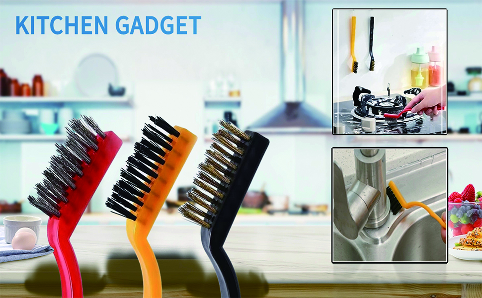 Wire Brush for Cleaning with Putty Knife Scraper Set