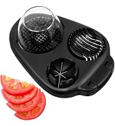 CraftyCrocodile Egg Slicer for Hard Boiled Eggs - 3 Slice Modes, Handy Heavy Duty Stainless Steel...