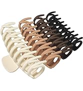 OWIIZI Large Claw Clips, 4.3" Matte Hair Clips for Women's Long Thick Hair, Non-Slip Barrette Cli...