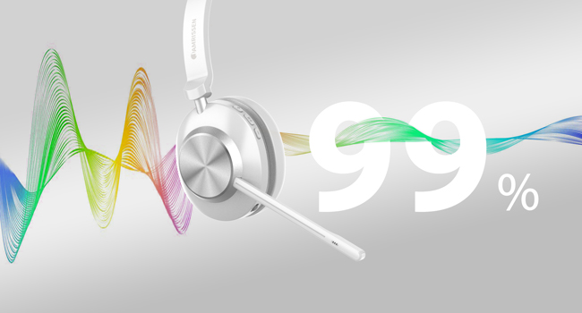 call center headset with microphone noise cancelling