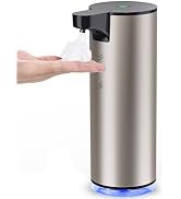 Automatic Soap Dispenser Foam Rechargeable: Touchless Soap Dispenser Stainless Steel with Sensor ...
