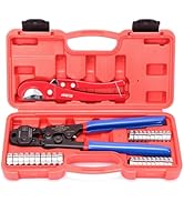 iCrimp Ratchet PEX Cinch Tool with Removing Function for 3/8-in, 1/2-in, 3/4-in, 1-in Stainless S...