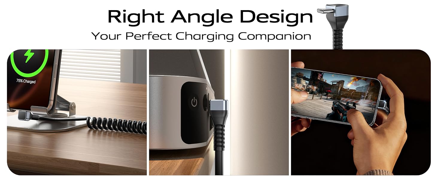 90 degree usb c cable