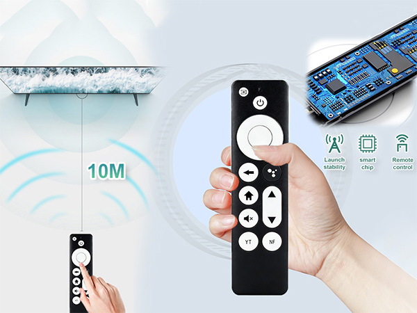 This remote control is highly responsive with no delay.
