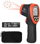 BTMETER BT-1800 Non Contact Pyrometer High Temperature Infrared Thermometer Gun -58°F ~3272°F (-5...