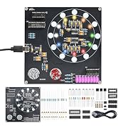 BANRIA DIY RGB LED Soldering Practice Kit with Proximity Sensing & Touch Ring Slider Control, Cap...
