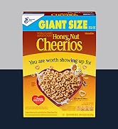 Honey Nut Cheerios, Heart Healthy Gluten Free Breakfast Cereal with Whole Grain Oats, Giant Size,...