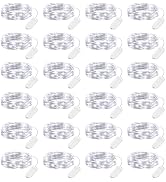 Brightown 24 Pack LED Fairy Lights Battery Operated 7 ft 20 LED String Light Waterproof Silver Wi...