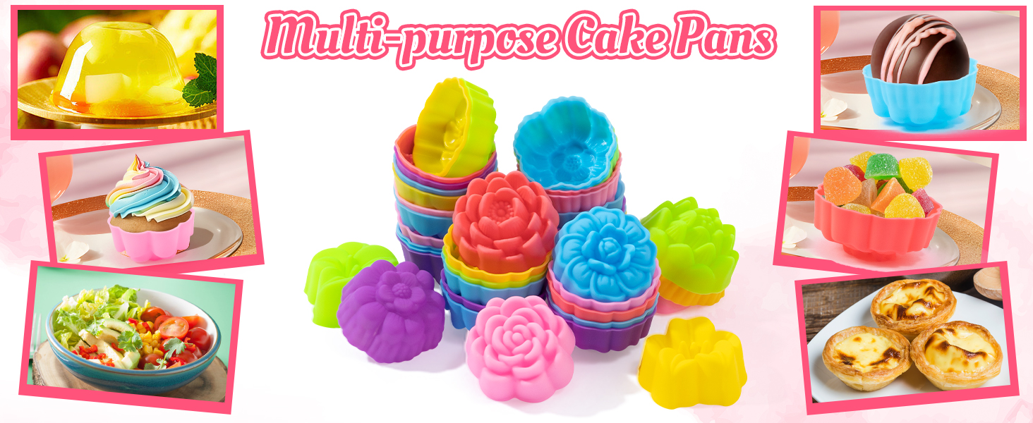 Flower Silicone Baking Cups